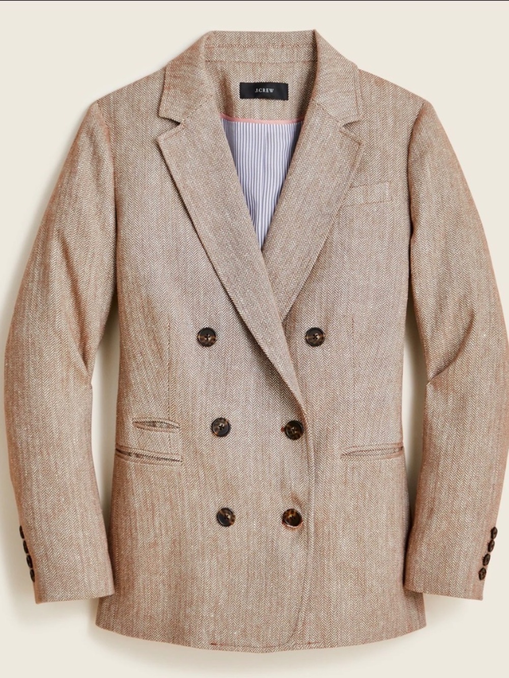 J. Crew Bristol blazer in Italian cotton-linen herringbone